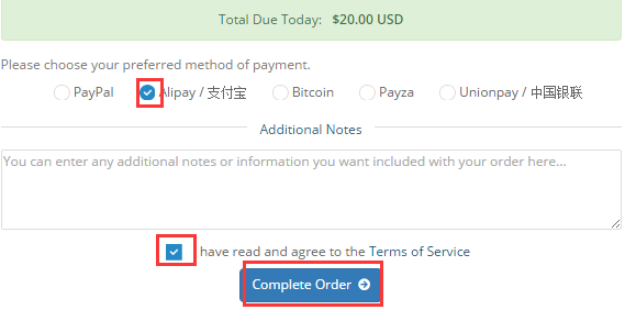 【美国HostDare】账号注册及支付宝付款购买VPS教程插图10 【美国HostDare】账号注册及支付宝付款购买VPS教程插图10