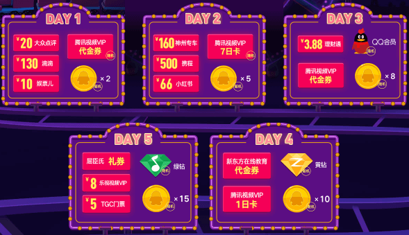 【QQ浏览器粉丝狂欢节】免费领Q币、会员、黄绿钻、腾讯*VIP插图1