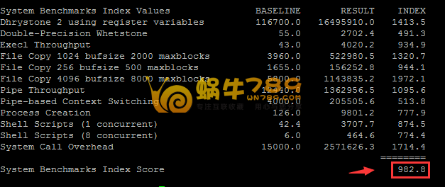 如何对VPS进行性能测试及UnixBench跑分工具使用教程插图7