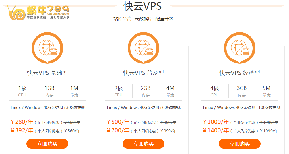 快云开年盛典新用户VPS免费体验 年付购买最高5折优惠插图1