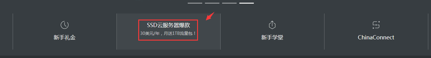 阿里云国际版美国硅谷/1核1G内存/40G硬盘/1TB月流量30美元/年插图