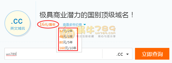 阿里云.cc极具商业潜力的国别域名160元/10年(2017.12.31截止)插图