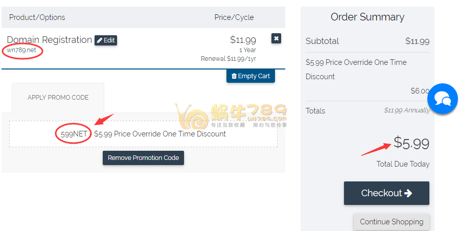 RadWebHosting/.net域名优惠码 新注册转入5.99美元/年插图