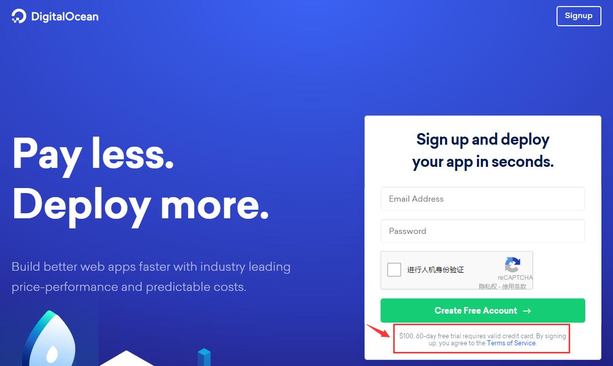 Digitalocean新用户送10/100刀 旧金山1核1G/KVM/5美元/月插图1 Digitalocean新用户送10/100刀 旧金山1核1G/KVM/5美元/月插图1