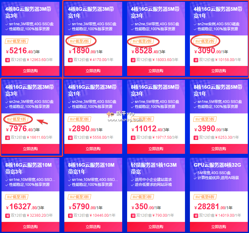阿里云双十二促销/云服务器低至1折/大陆+香港节点可选/4核16G内存3M带宽3年7976元(低至1折)/100%独享资源插图1 阿里云双十二促销/云服务器低至1折/大陆+香港节点可选/4核16G内存3M带宽3年7976元(低至1折)/100%独享资源插图1