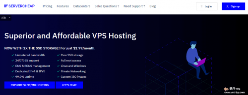servercheap特价美国无限流量vps,洛杉矶/芝加哥G口不限流量,1核1内存$2/月插图