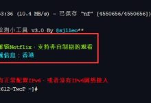 sjlleo流媒体解锁一键检测脚本_几秒内快速完成IPv4/IPv6的NetFlix、DisneyPlus、Youtube解锁情况判断-主机玖玖