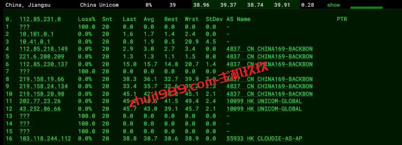 香港BGP直连VPS哪个好_JuHost香港100M带宽VPS服务器带宽及速度测评插图6