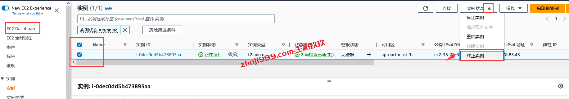 AWS亚马逊云免费12个月的云服务器开通及删除防扣费详细教程插图15