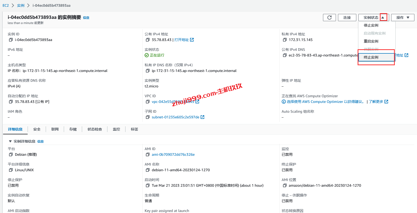 AWS亚马逊云免费12个月的云服务器开通及删除防扣费详细教程插图13
