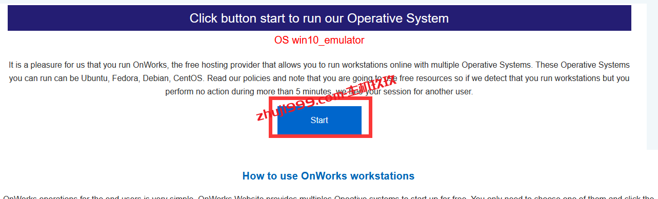 OnWorks一个Linux云桌面在线免费体验网站，可体验30多种系统，支持联网插图3