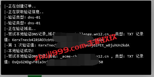宝塔Linux面板如何通过DNSPod的DNS验证来申请Let's Encrypt免费通配符SSL证书插图3
