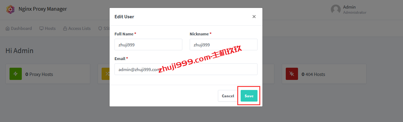 Debian和Ubuntu系统安装Nginx Proxy Manager及绑定自己域名详细过程记录插图6