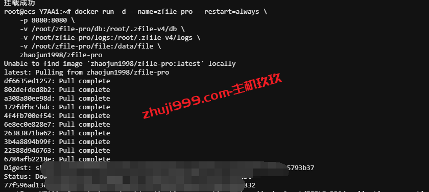 Debian系统通过Docker安装部署ZFile网盘程序教程_ZFile在线目录展示程序Docker安装教程插图1