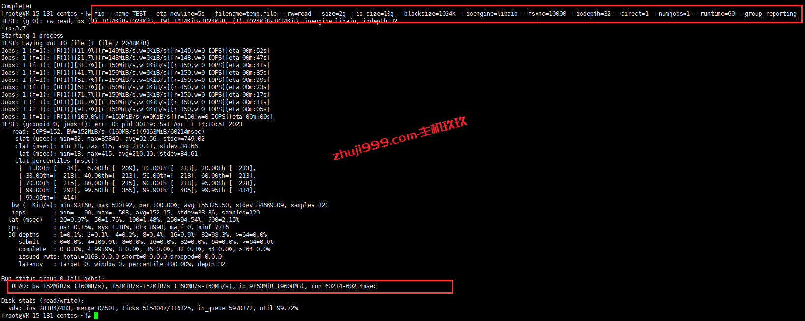Linux系统硬盘I/O性能测试工具FIO安装及使用方法_一键使用FIO测试硬盘性能脚本分享插图2