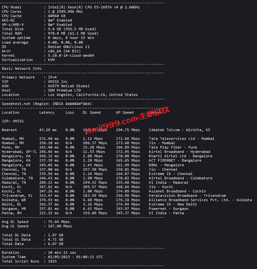 network-speed一键全球测速脚本_可测试服务器北美、南美、欧洲、亚洲、中东、中国、印度、伊朗等地区速度插图1