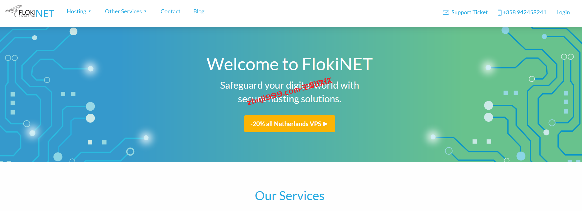 FlokiNET荷兰抗版权投诉VPS终身8折，1核1G内存折后只需€7.6/月插图