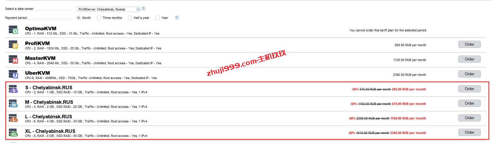 ProfitServer国外不限流量VPS终身5折大约22元/月起，香港、新加坡、荷兰、德国、英国、美国机房可选插图2