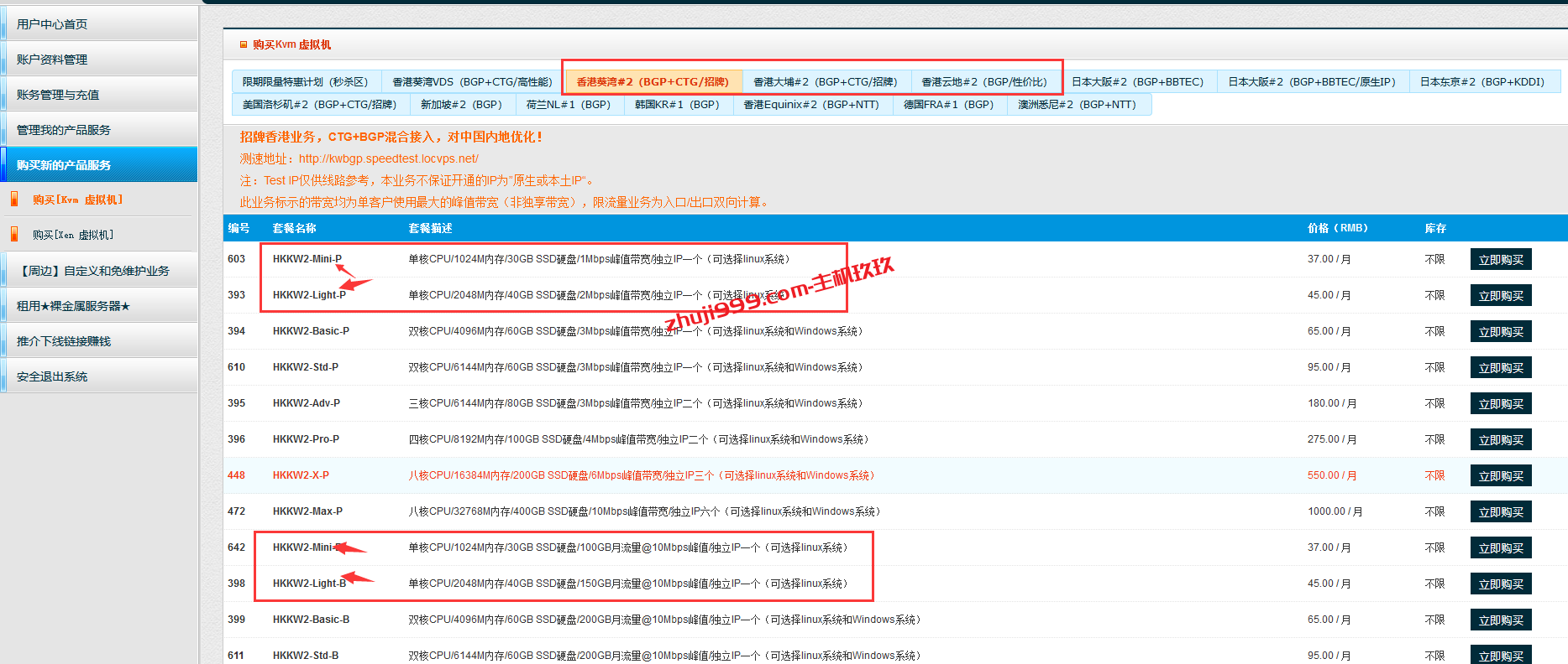 LOCVPS双11香港轻量配置VPS六折22元/月起，全场7折+充值送200元插图1