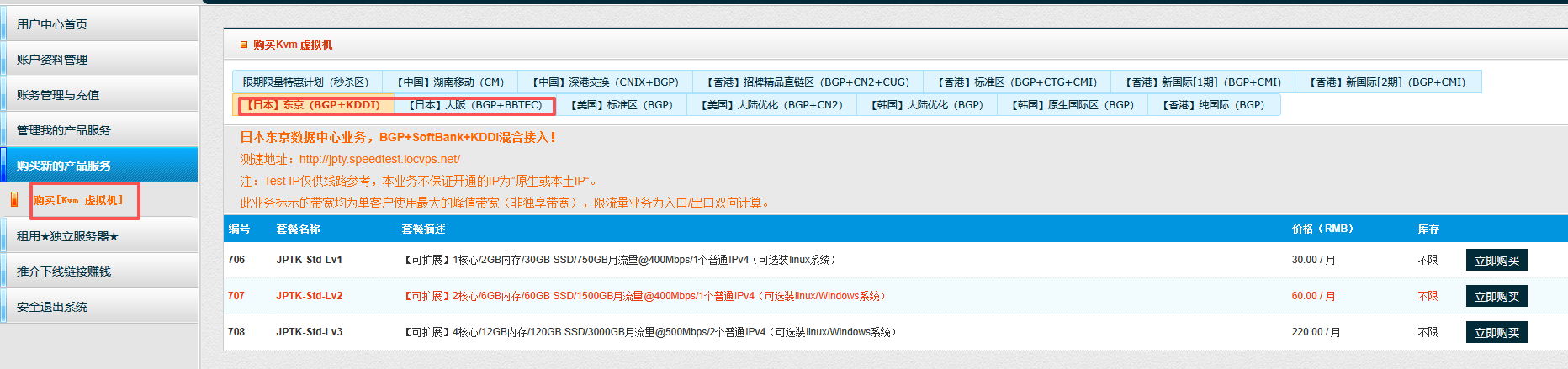 日本云服务器，LOCVPS日本东京、大阪云服务器8折24元/月起！日本原生IP插图1