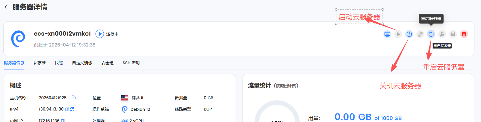 LightNode全球40+机房按小时计费云服务器购买和管理详细教程！插图14