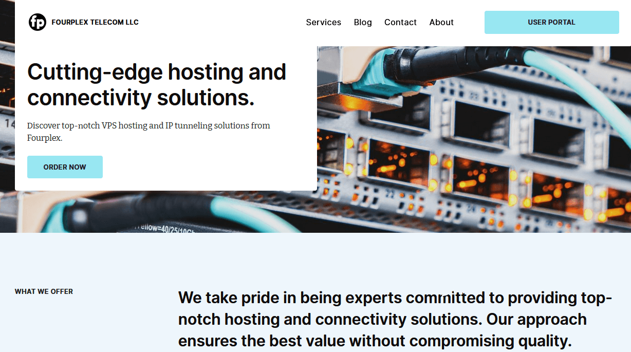 Fourplex美国10G带宽不限流量VPS，1TB大硬盘只需3.5美元/月起插图