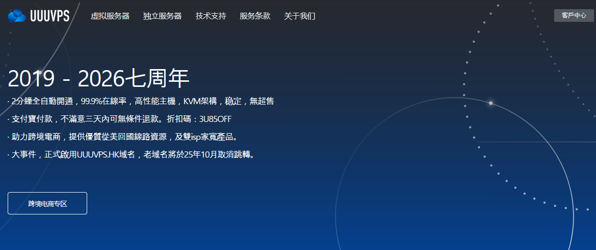 有美国双ISP、住宅家庭带宽、原生IP的VPS需求？UUUVPS只需35元/月起插图