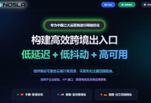 NoSLACloud夏季清凉促销香港普通优化云服务器259元/年起,香港原生IP,300-500M大带宽-主机玖玖