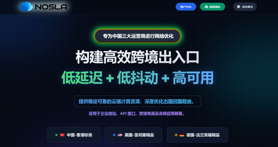 NoSLA Cloud仲夏特惠云服务器方案汇总,香港、美国、德国直连云服务器169元/年起,原生IP插图 NoSLA Cloud仲夏特惠云服务器方案汇总,香港、美国、德国直连云服务器169元/年起,原生IP插图